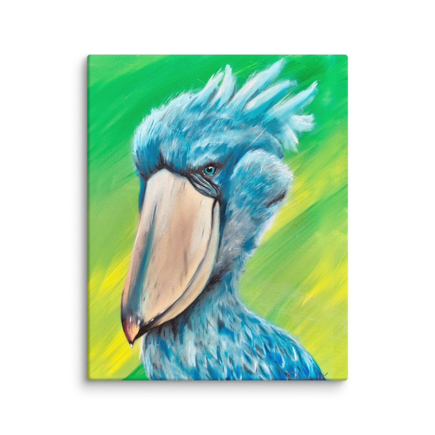 Stanley the Shoebill Canvas Print 16x20