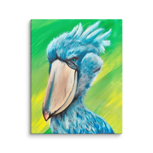 Stanley the Shoebill Canvas Print 16x20