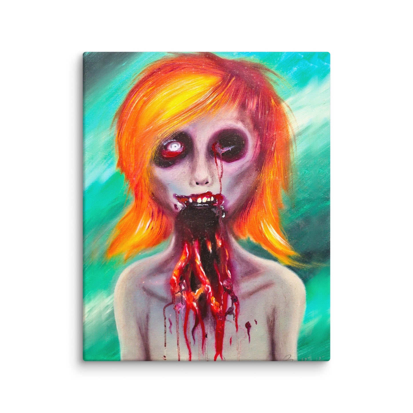 Hayley Zombie Canvas Print 16x20