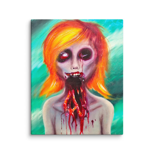 Hayley Zombie Canvas Print 16x20